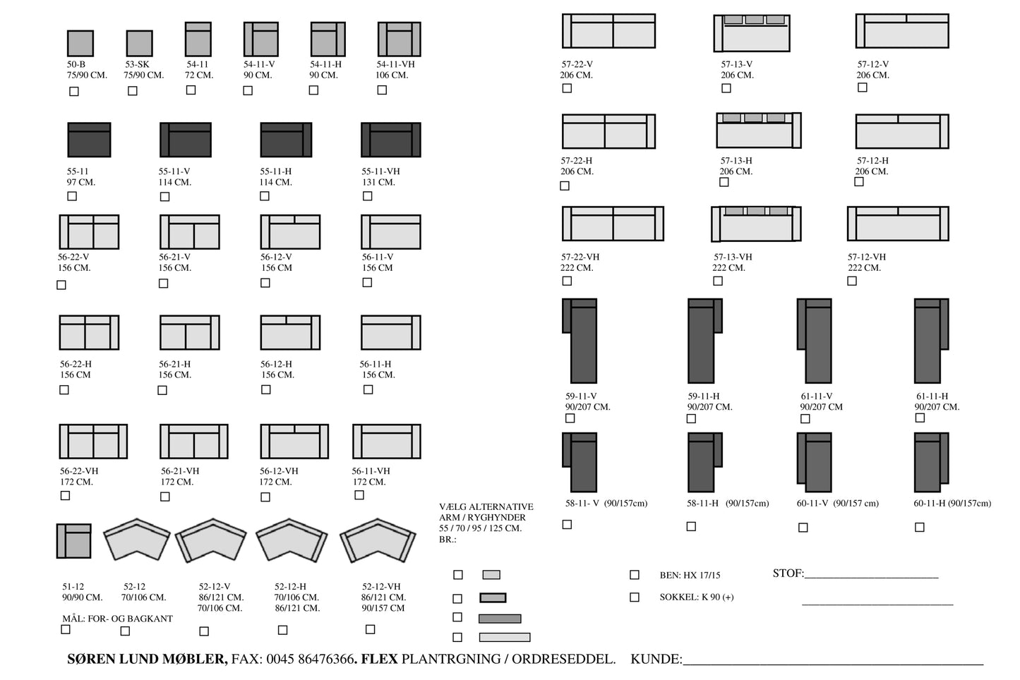 FLEXI modul sofa