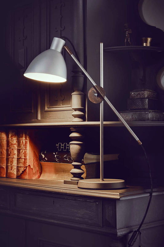 TABLE LAMP grey raw